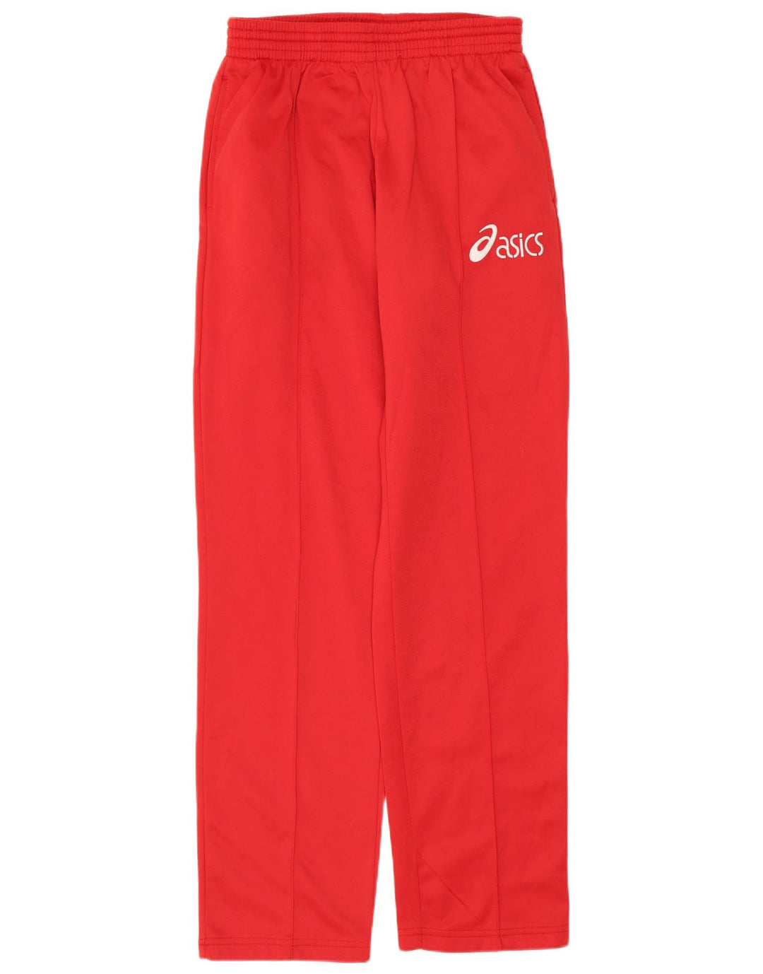 ASICS Womens Graphic Tracksuit Trousers UK 10 Small  Red Polyester