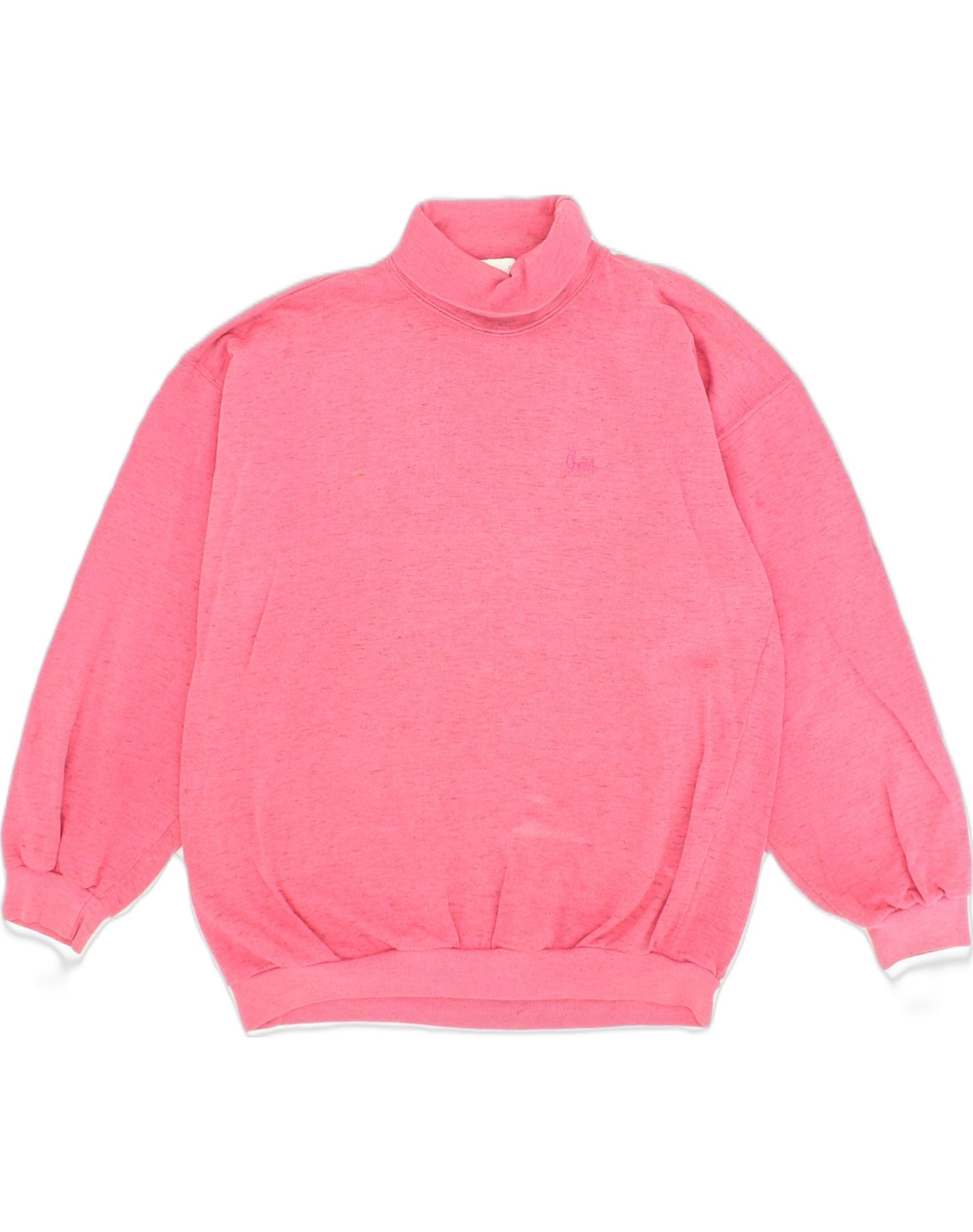 Mens pink roll neck on sale jumper