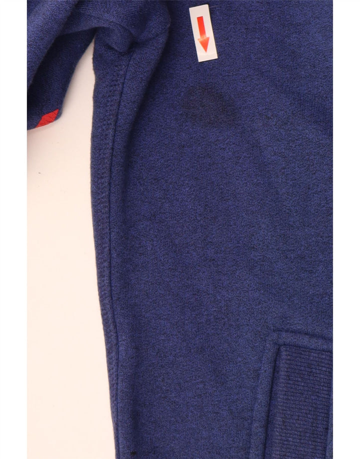 Superdry Mens Graphic Tracksuit Top Jacket Medium Navy Blue Cotton
