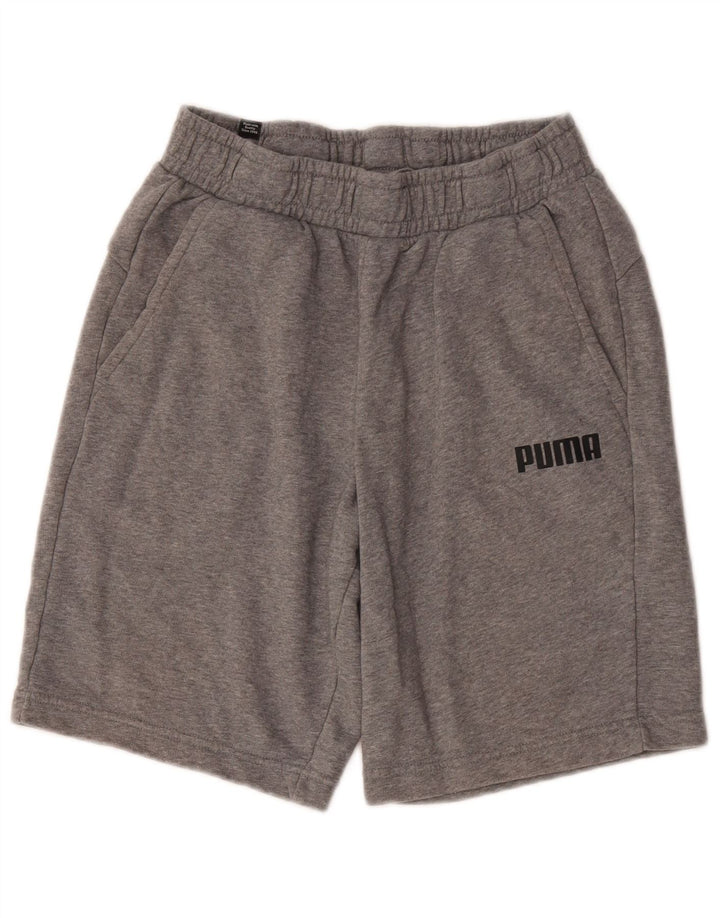 Puma Mens Sport Shorts Medium Grey Cotton