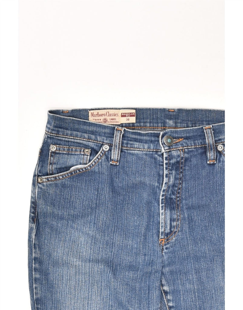 MARLBORO CLASSICS Womens Regular Fit Straight Jeans W30 L30  Blue Cotton | Vintage Marlboro Classics | Thrift | Second-Hand Marlboro Classics | Used Clothing | Messina Hembry 