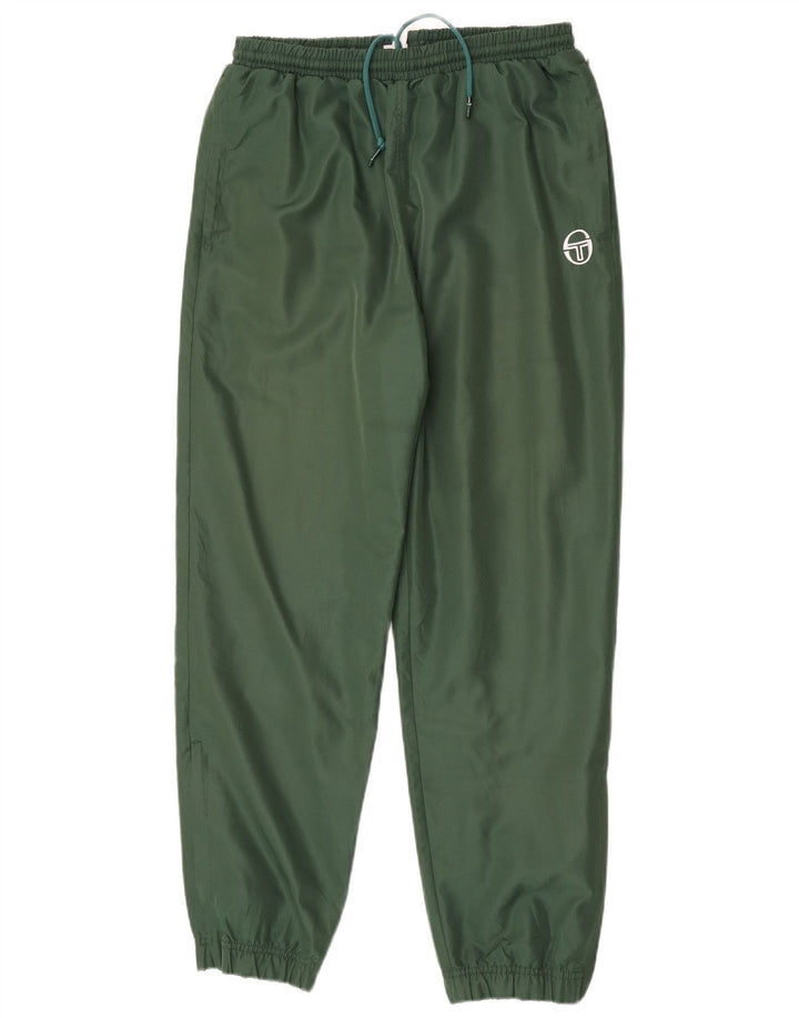 Sergio Tacchini Mens Tracksuit Trousers Joggers Large Green Polyester