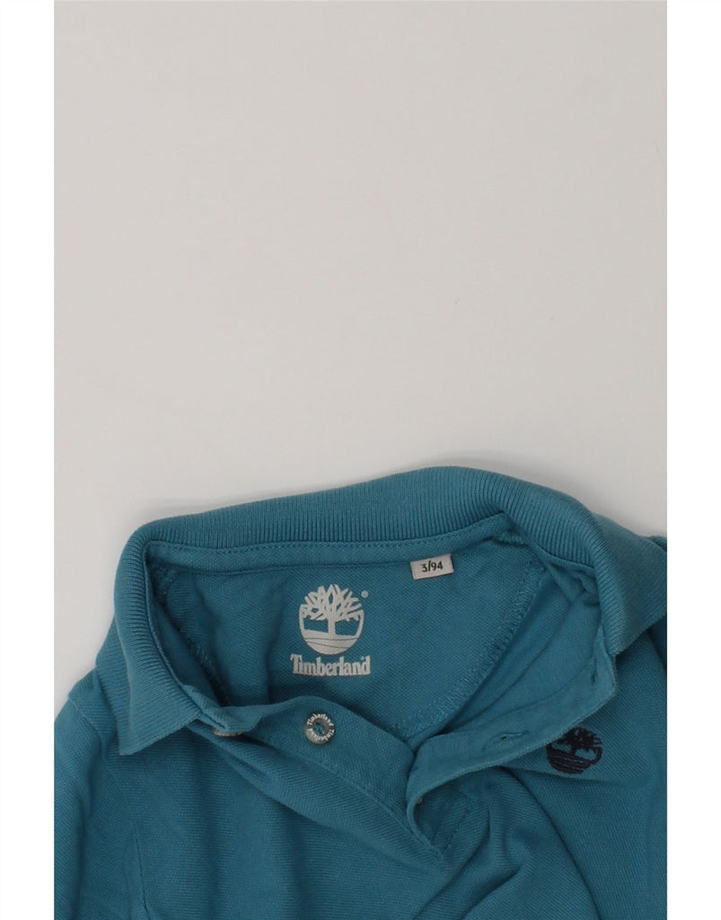 TIMBERLAND Boys Long Sleeve Polo Shirt 2-3 Years Blue Cotton | Vintage Timberland | Thrift | Second-Hand Timberland | Used Clothing | Messina Hembry 