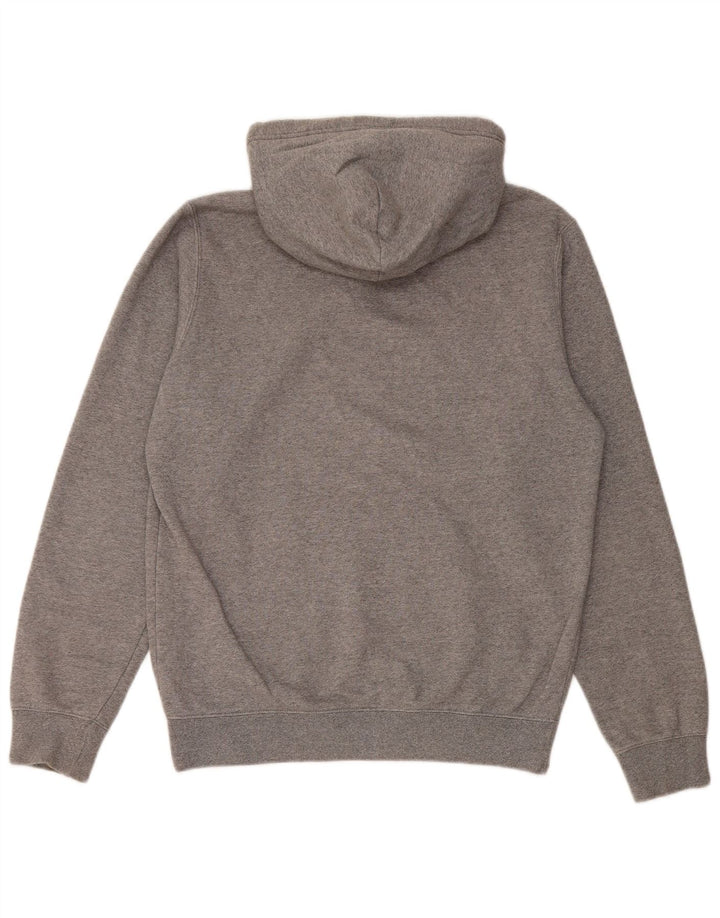 Champion Mens Graphic Hoodie Jumper Medium Grey Flecked Cotton