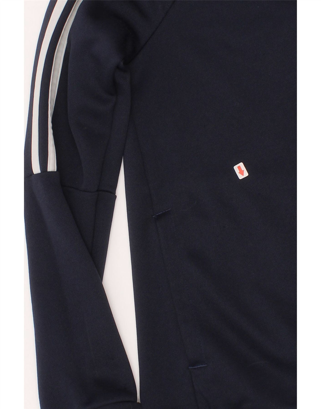 Adidas Boys Aeroready Tracksuit Top Jacket 11-12 Years Navy Blue Polyester