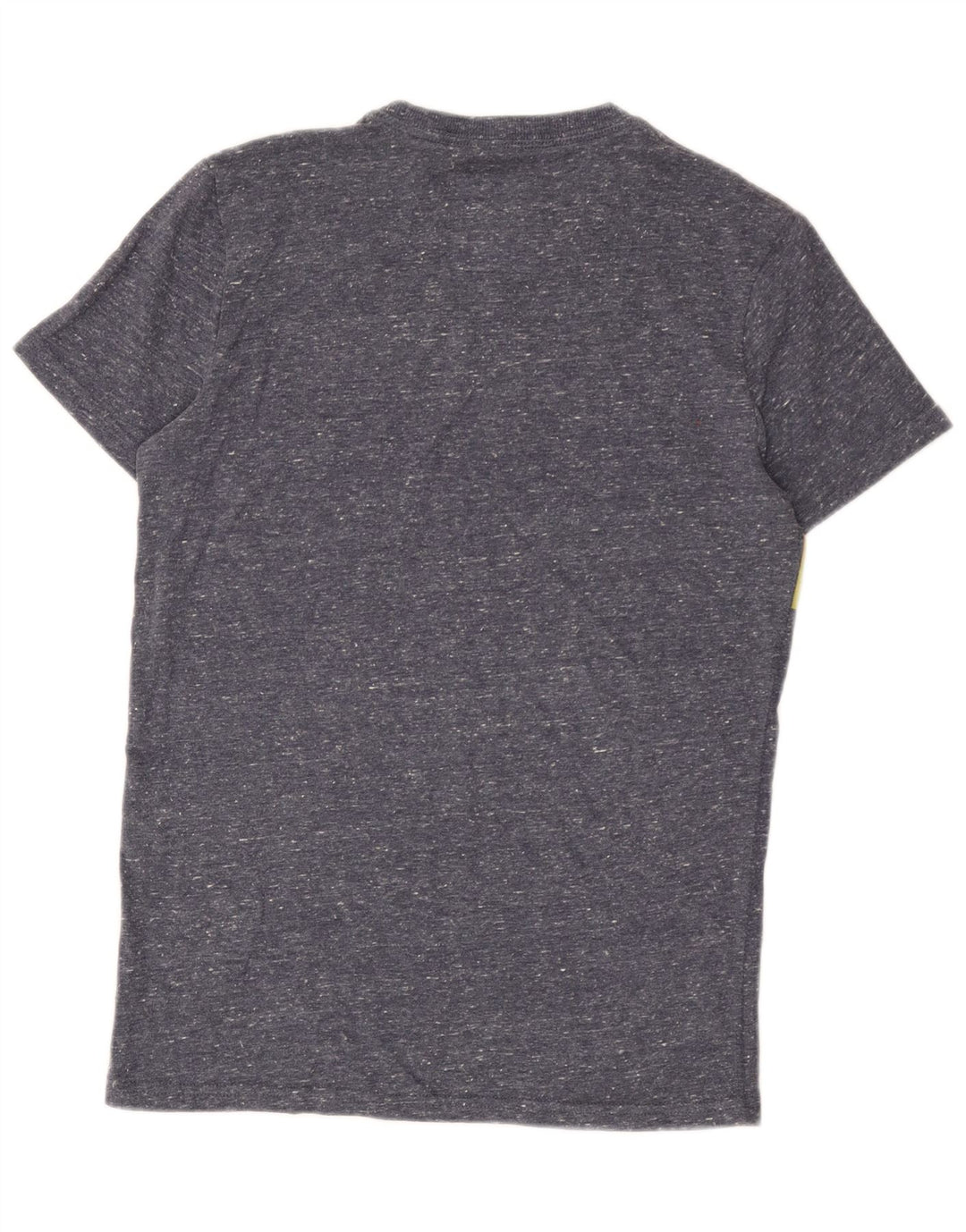 Superdry Mens Graphic T-Shirt Top Small Blue Flecked Cotton