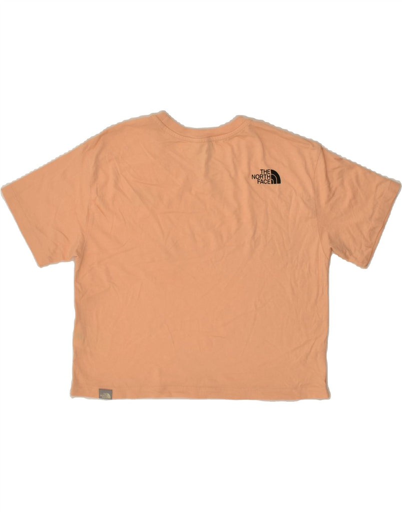 THE NORTH FACE Womens Crop Top UK 10 Small Orange Cotton | Vintage The North Face | Thrift | Second-Hand The North Face | Used Clothing | Messina Hembry 