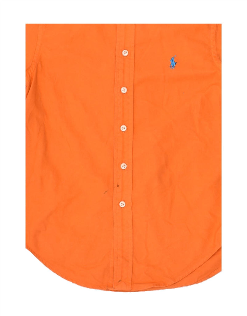 RALPH LAUREN Boys Short Sleeve Shirt 7-8 Years Small Orange Cotton | Vintage Ralph Lauren | Thrift | Second-Hand Ralph Lauren | Used Clothing | Messina Hembry 