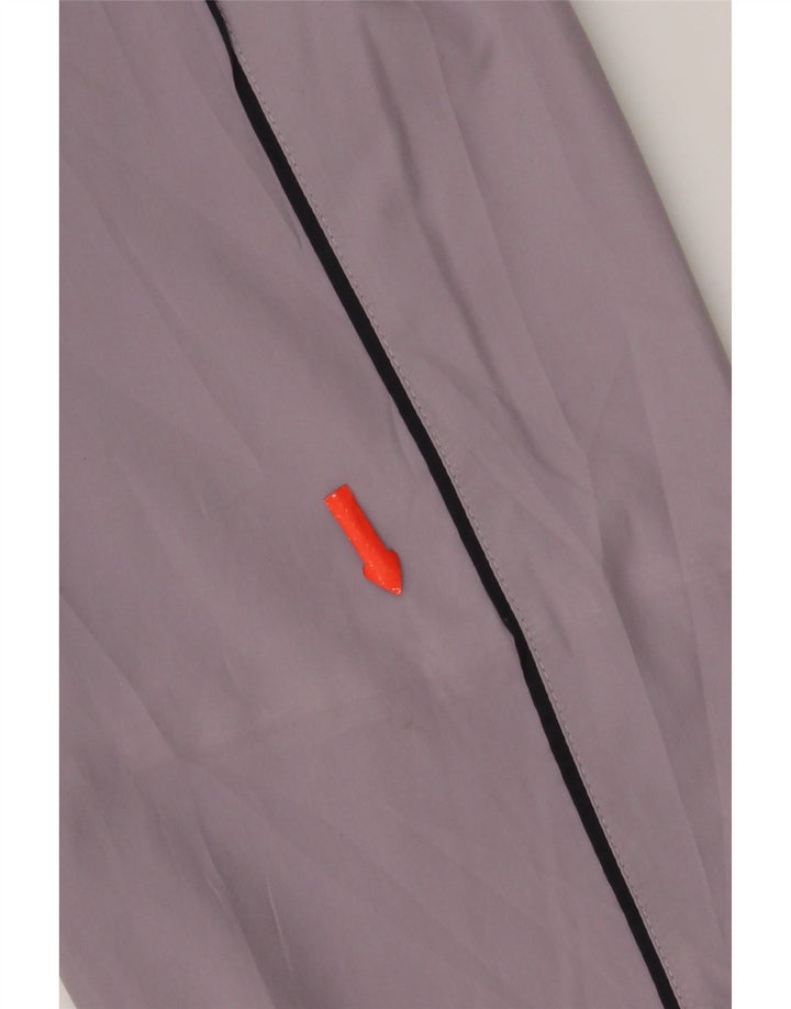 Adidas Womens Tracksuit Top Jacket UK 14 Large Purple Colourblock Polyester