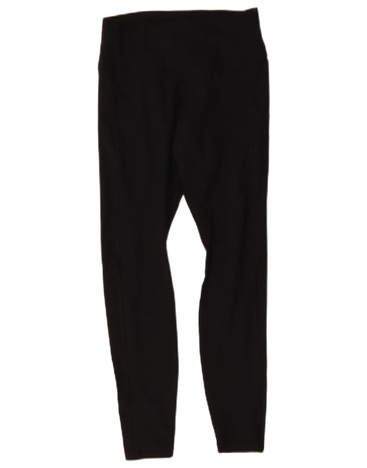 Nike Womens Dri Fit Leggings UK 8 Small Black Polyester