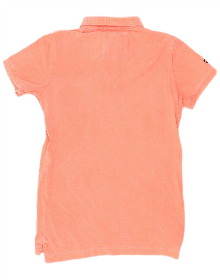 Superdry Mens Polo Shirt Medium Pink Cotton
