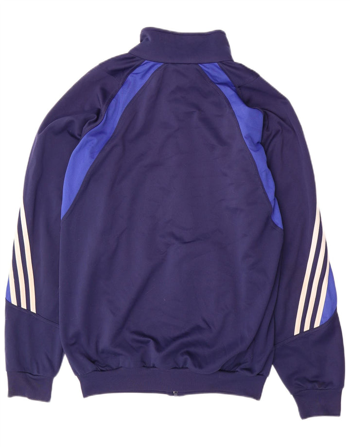Adidas Mens Tracksuit Top Jacket UK 38/40 Medium Navy Blue Sports