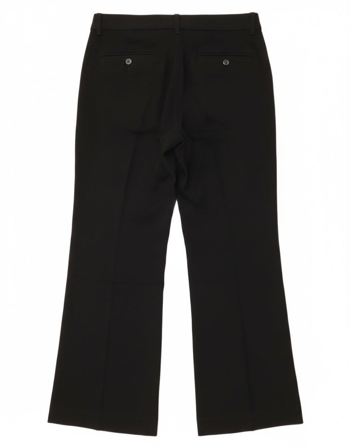 Max & Co. Womens Bootcut Suit Trousers UK 8 Small W30 L31 Black Polyester