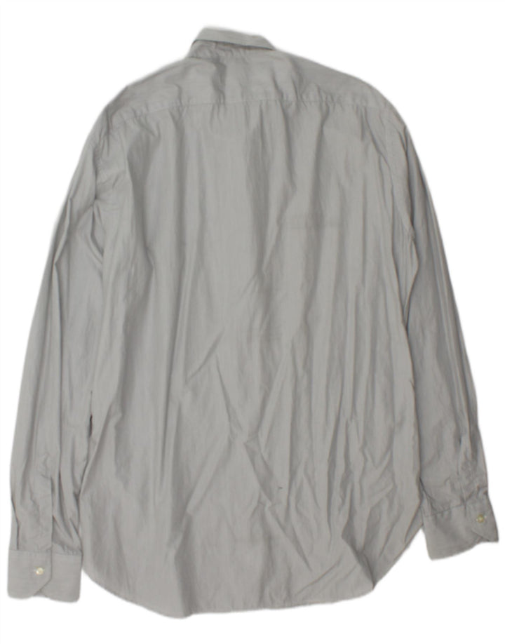 Etro Mens Shirt Size 43 XL Grey Pinstripe Cotton