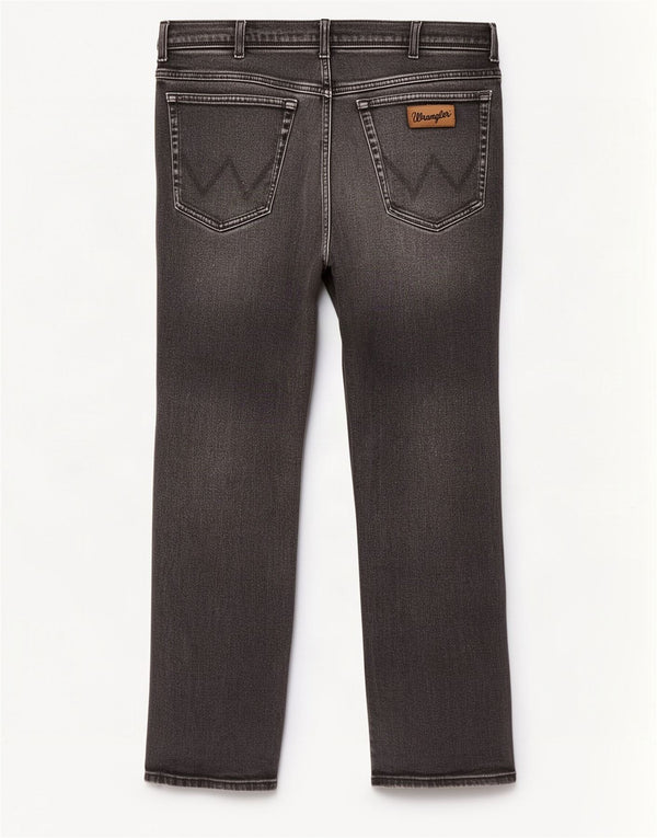 Wrangler Mens Texas Straight Jeans W40 L32 Grey Cotton
