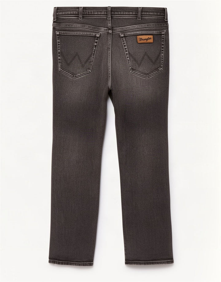 Wrangler Mens Texas Straight Jeans W40 L32 Grey Cotton