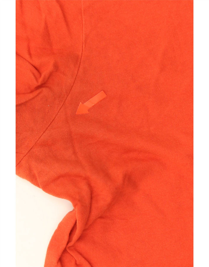 JACK & JONES Mens T-Shirt Top XL Orange Cotton