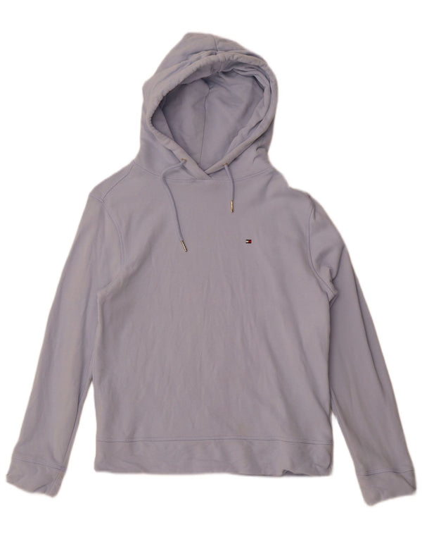 Tommy Hilfiger Womens Oversized Hoodie Jumper UK 6 XS Blue Cotton