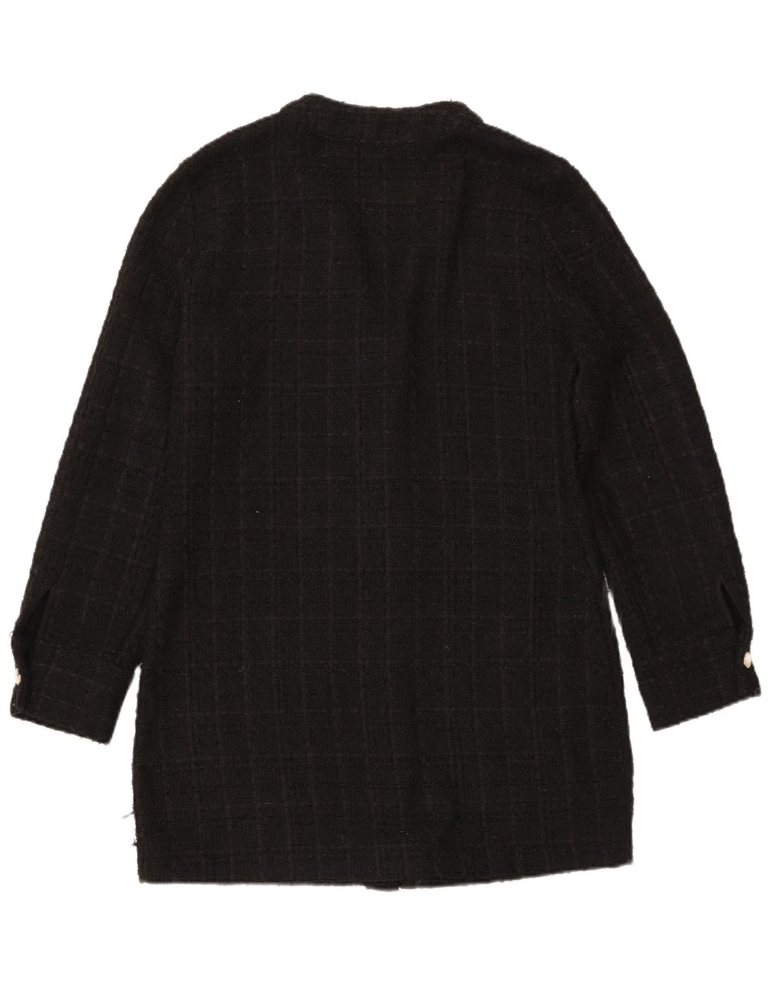 Zara Womens Longline Cardigan Sweater UK 14 Medium Black