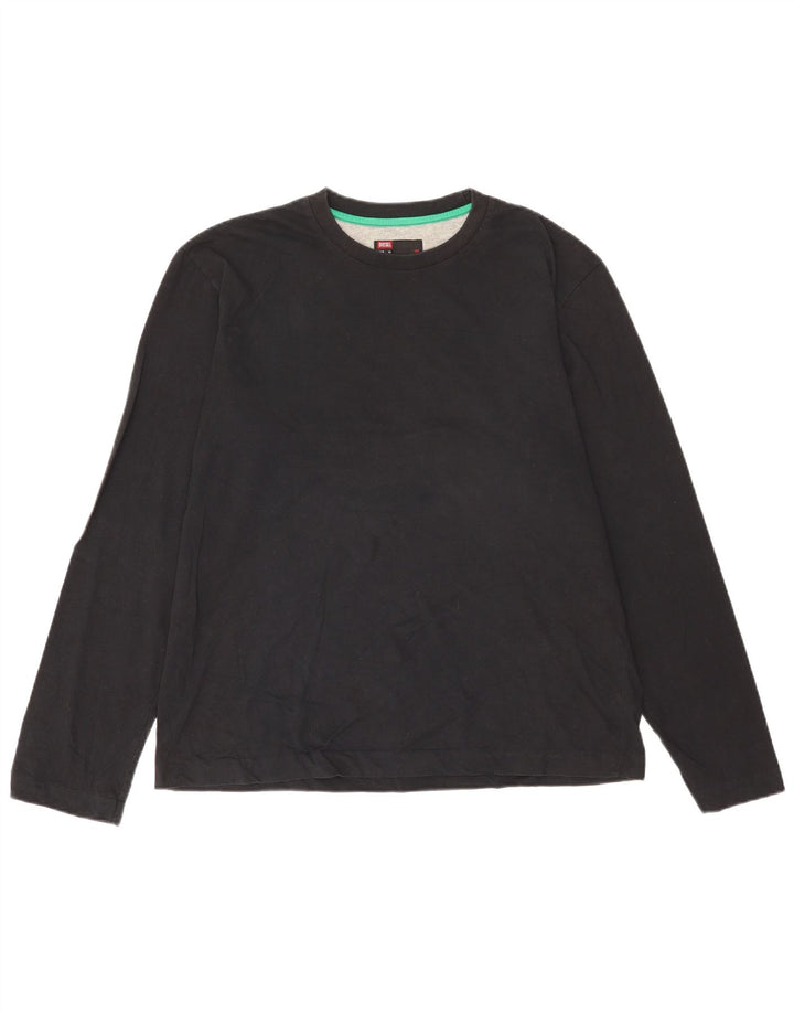 Diesel Mens Graphic Top Long Sleeve XL Black Cotton
