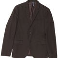 ZARA Mens 2 Button Blazer Jacket EU 48 Medium Black