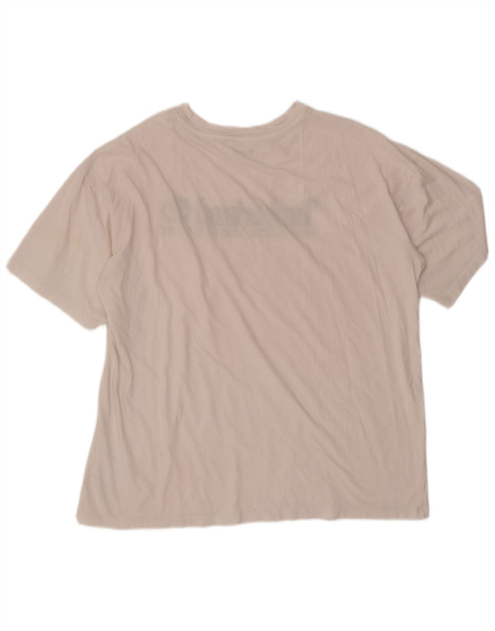 Timberland Mens Graphic T-Shirt Top Large White Cotton