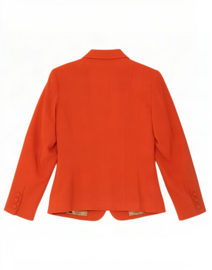 Ramsay Womens 4 Button Blazer Jacket UK 14 Medium Red