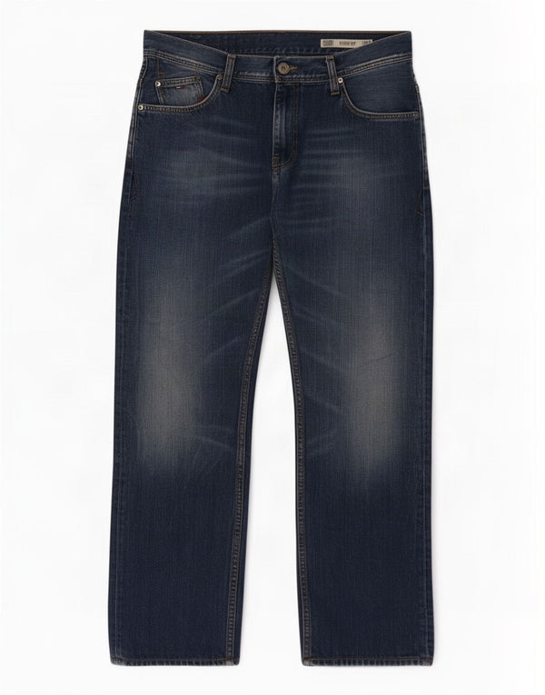 Tommy Hilfiger Mens Ryder Zip Regular Straight Jeans W36 L32 Blue