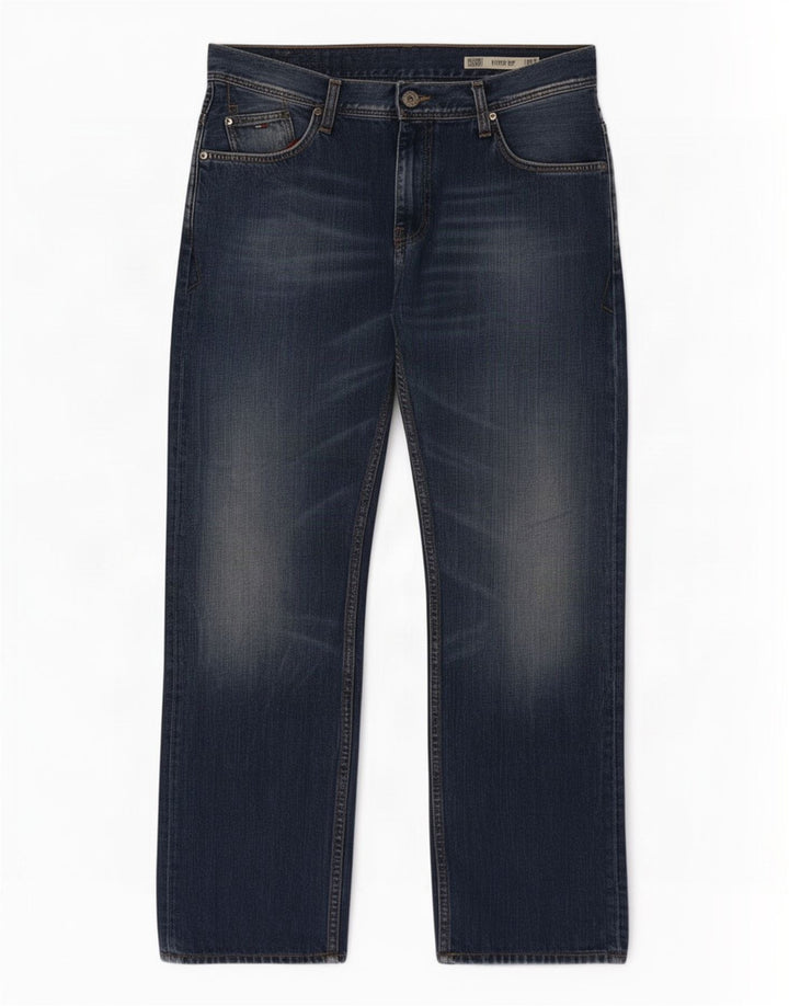 Tommy Hilfiger Mens Ryder Zip Regular Straight Jeans W36 L32 Blue