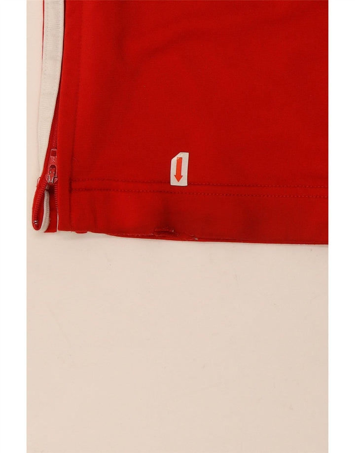 Adidas Mens Tracksuit Trousers Small  Red Polyester