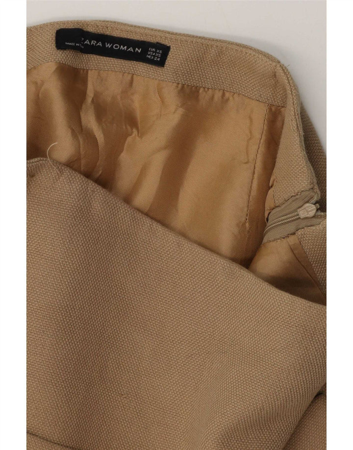 Zara Womens Mini Skirt XS W24 Beige