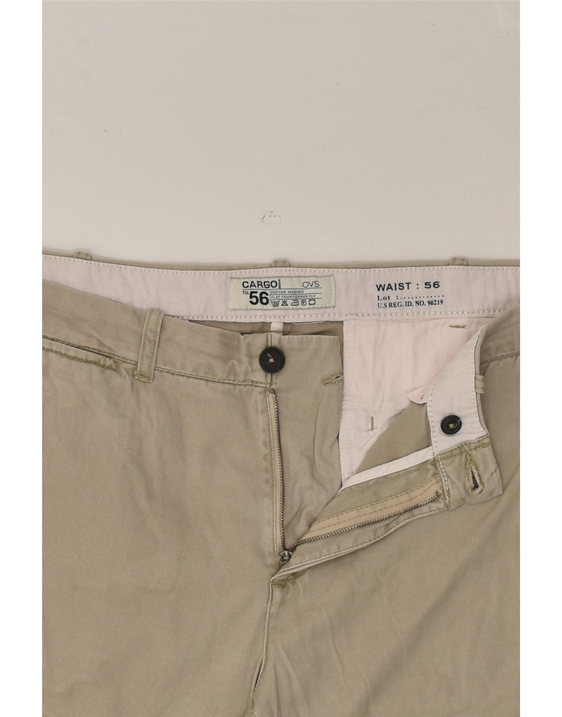 OVS Mens Cargo Shorts IT 56 Small W40 Grey | Vintage OVS | Thrift | Second-Hand OVS | Used Clothing | Messina Hembry 