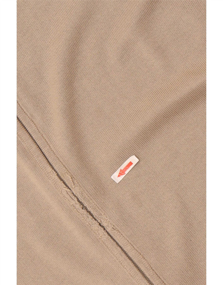 Lacoste Mens Cardigan Sweater Size 10 5XL Beige Cotton