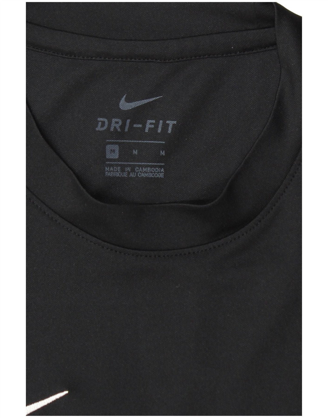 NIKE Mens Dri Fit T-Shirt Top Medium Black