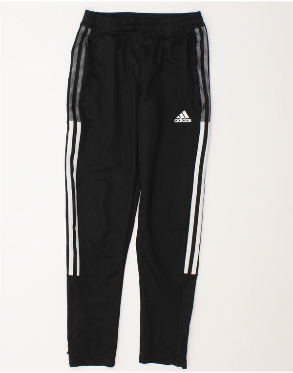 Adidas Boys Aeroready Tracksuit Trousers 11-12 Years  Black Polyester