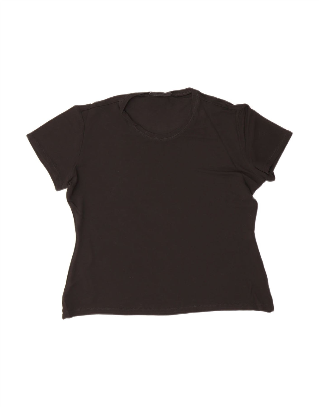 EXTE Womens Crop T-Shirt Top UK 14 Large Black