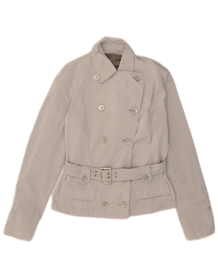 Brema Womens Short Pea Coat IT 48 XL Grey Nylon