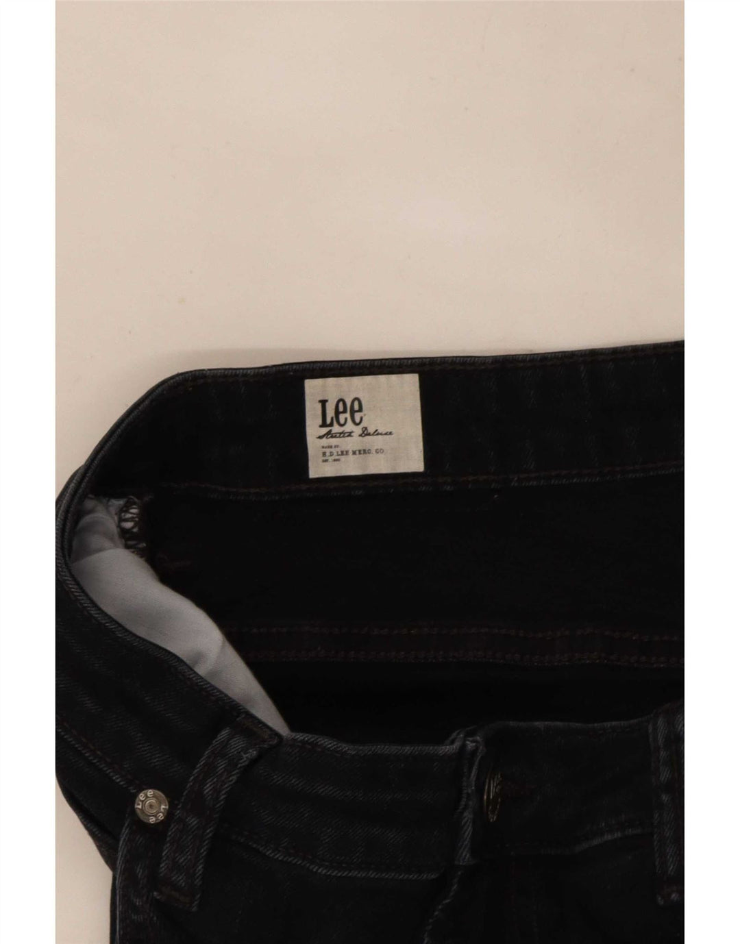 Lee Womens Skinny Jeans W32 L30 Black Cotton