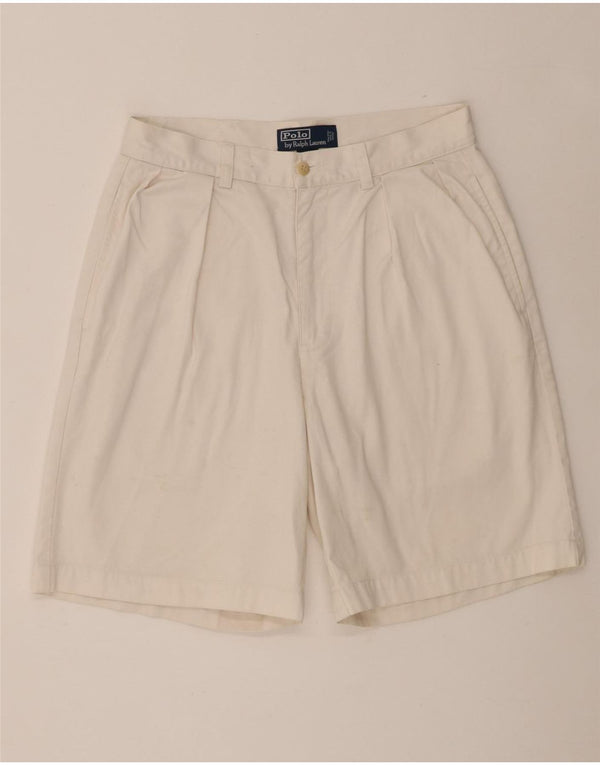 Polo Ralph Lauren Mens Tyler Pegged Chino Shorts W30 Medium Beige Cotton