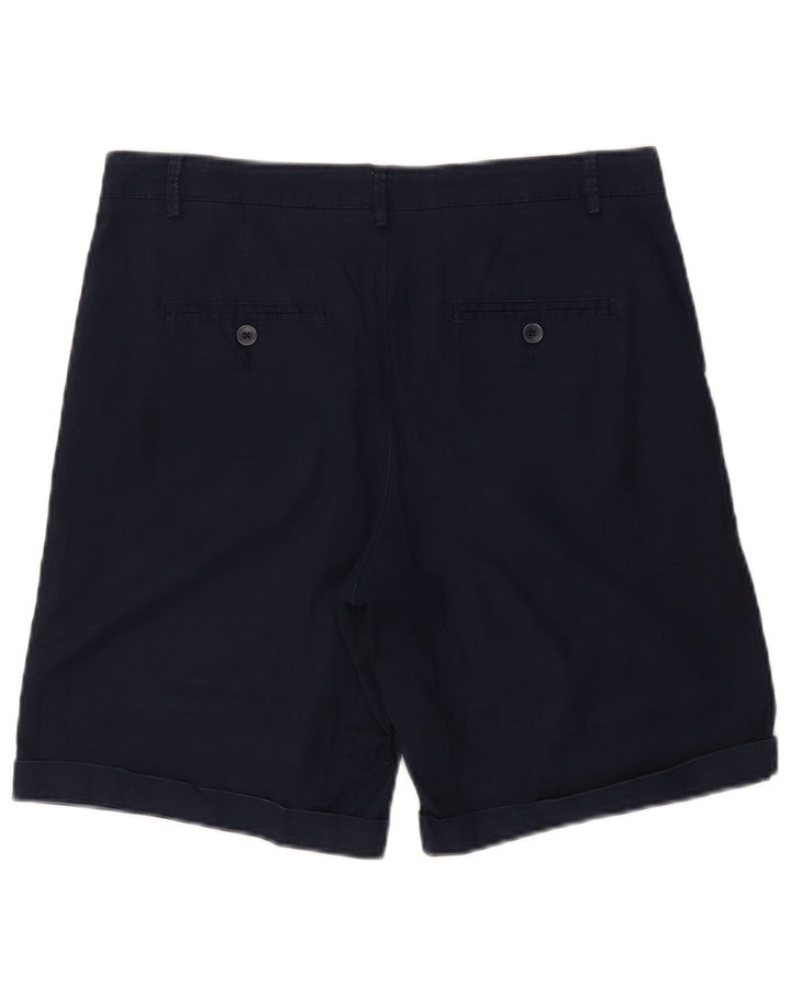 Benetton Mens Chino Shorts W34 Large  Navy Blue