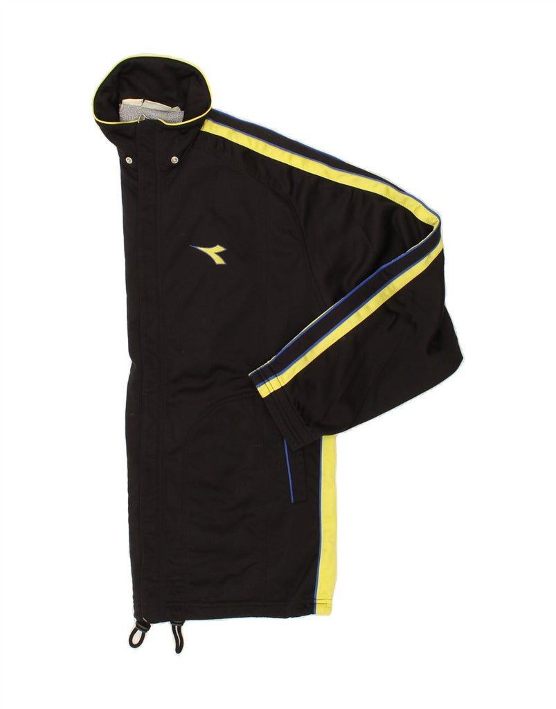 DIADORA Mens Tracksuit Top Jacket Large Black Colourblock Vintage Diadora and Second-Hand Diadora from Messina Hembry 