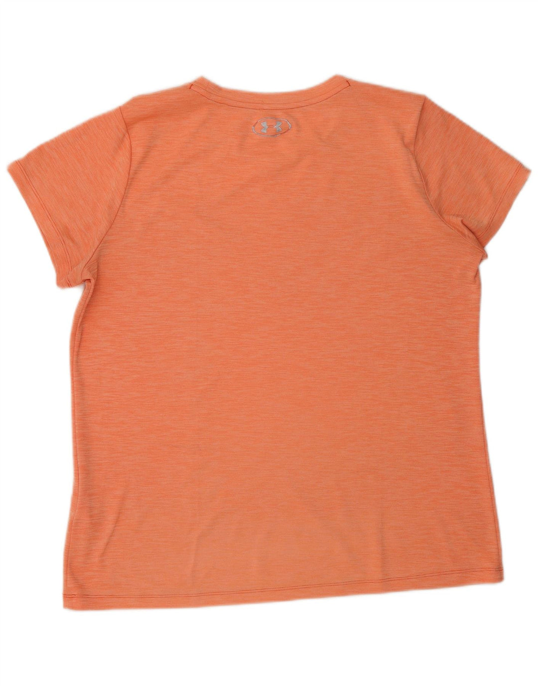 UNDER ARMOUR Mens Heat Gear Graphic T-Shirt Top Large Orange Polyester