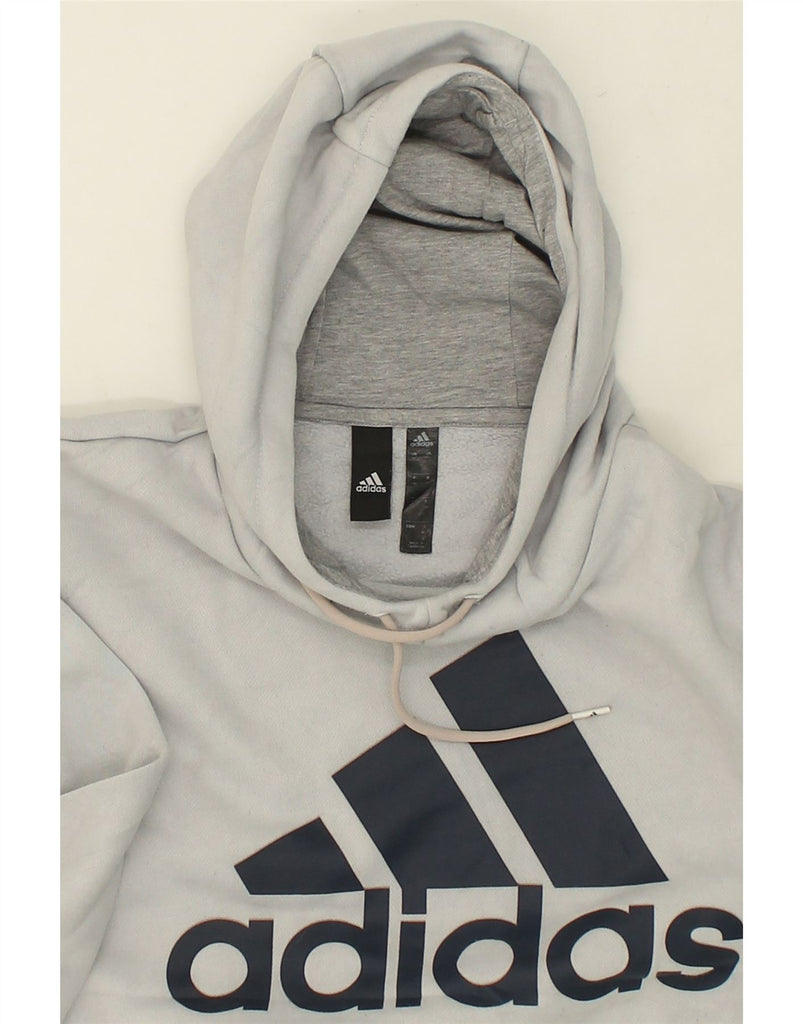 ADIDAS Mens Graphic Hoodie Jumper Large Grey Cotton | Vintage Adidas | Thrift | Second-Hand Adidas | Used Clothing | Messina Hembry 