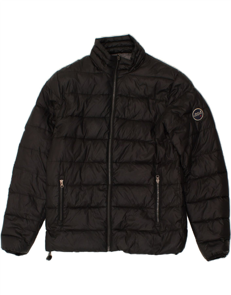 BEST COMPANY Mens Padded Jacket UK 38 Medium Black Polyester | Vintage Best Company | Thrift | Second-Hand Best Company | Used Clothing | Messina Hembry 