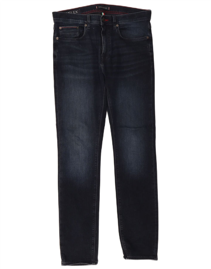 Tommy Hilfiger Mens Bleecker Slim Jeans W32 L32 Navy Blue Cotton
