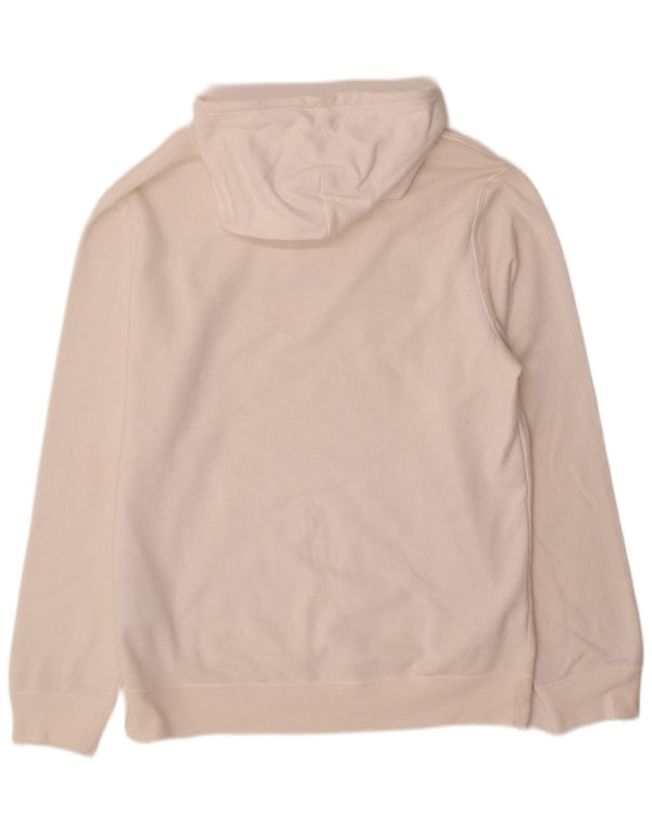 Champion Mens Graphic Hoodie Jumper XL White Cotton