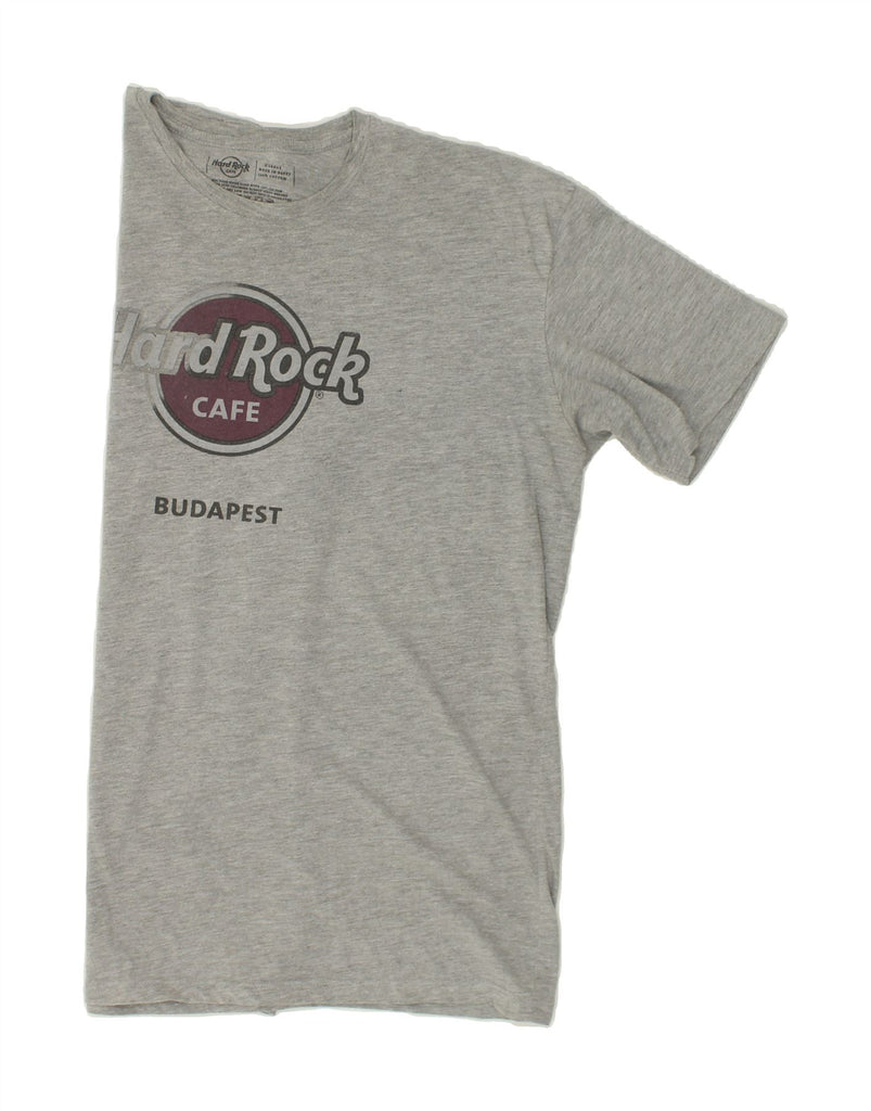 HARD ROCK CAFE Mens Budapest Graphic T-Shirt Top XL Grey Cotton | Vintage Hard Rock Cafe | Thrift | Second-Hand Hard Rock Cafe | Used Clothing | Messina Hembry 