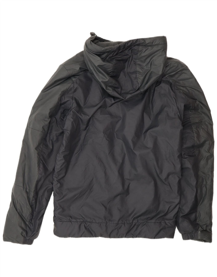 Nike Mens Hooded Windbreaker Jacket UK 36 Small Black Polyester