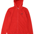 ADIDAS Mens Climalite Graphic Zip Hoodie Sweater Medium Red Cotton