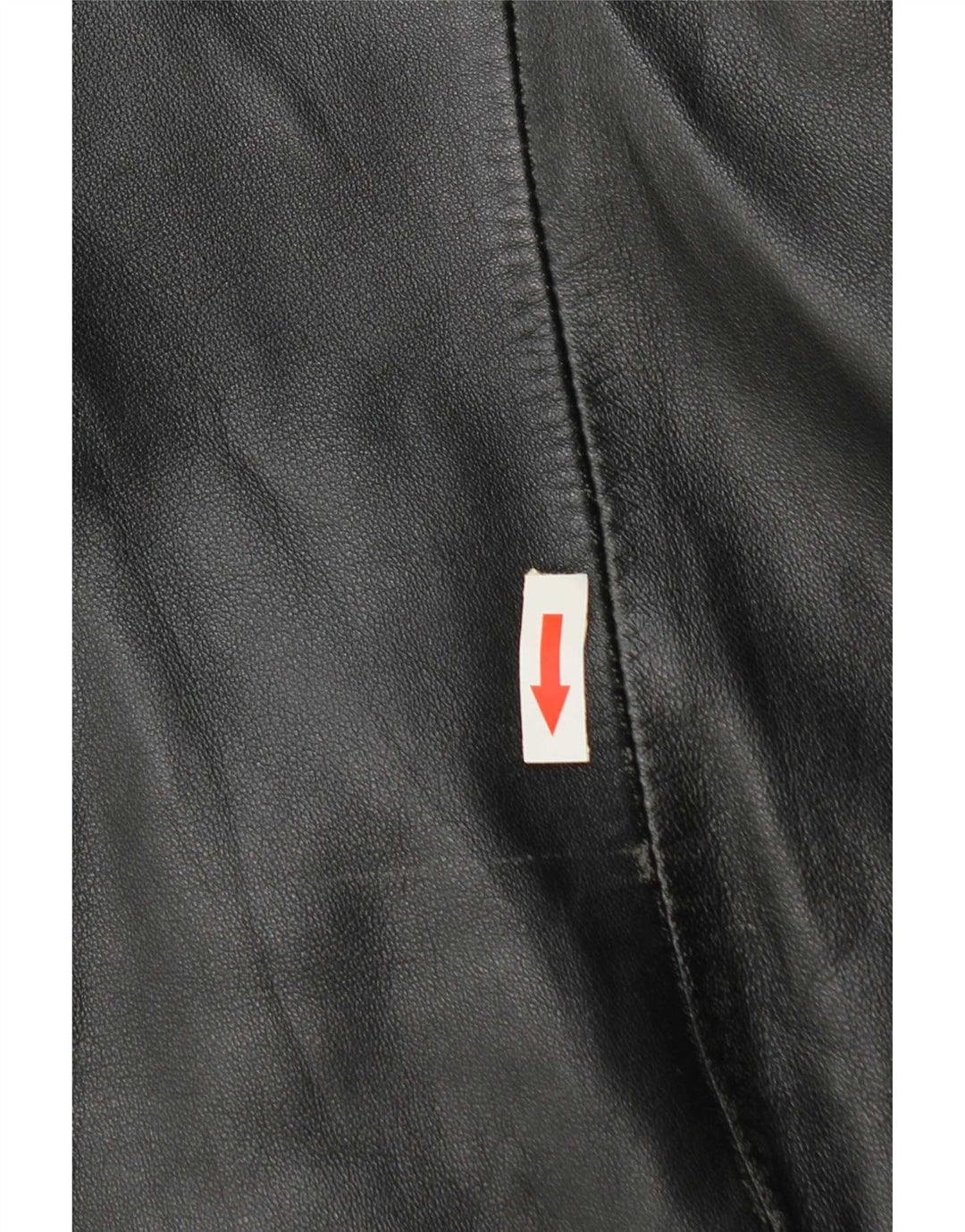 Vintage Womens Leather Jacket IT 50 XL Black Leather